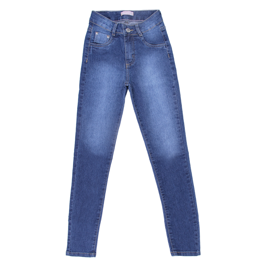 Calça Jeans Juvenil Garota Lua Skinny Básica