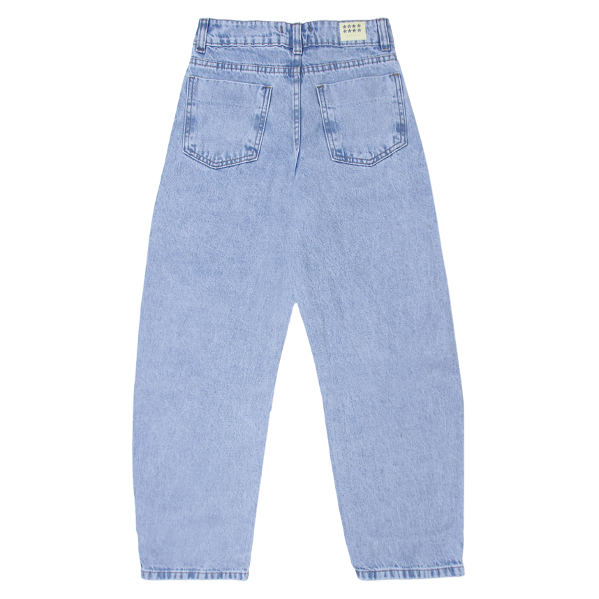 Calça Jeans Juvenil Garota Lua Barrel Feminina
