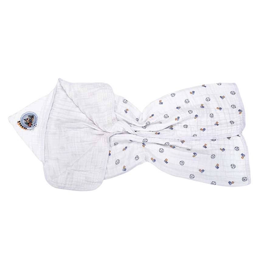 Toalha Soft com Capuz Bebê Muito Mimo Soft Estampa Raposa