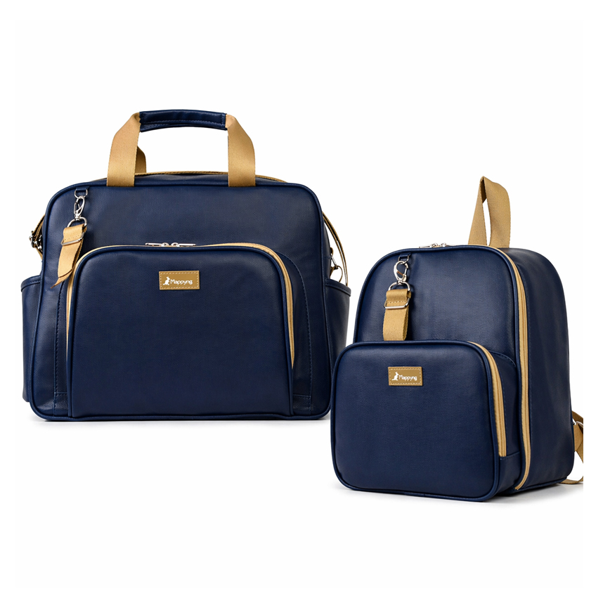 Kit Bolsa e Mochila Mappyng Aconchego Lisa 02 Peças