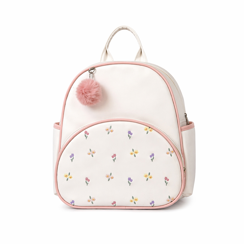 Mochila Maternidade Mappyng Bordado Flor
