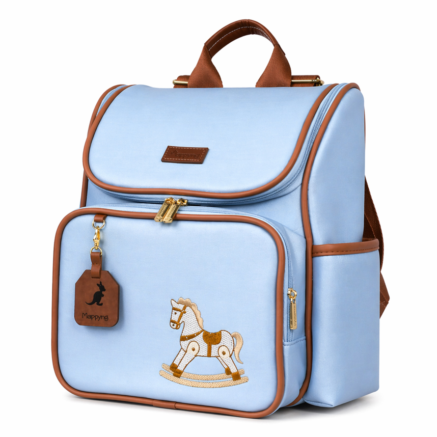 Mochila Maternidade Mappyng Bordado Cavalo