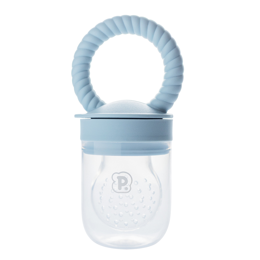 Alimentador Bebê Pimpolho Frutinha Silicone Azul