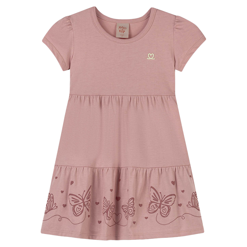 Vestido Infantil Kely Kety Duas Marias Barra Borboletas Vestido Infantil Kely Kety Duas Marias Barra Borboletas