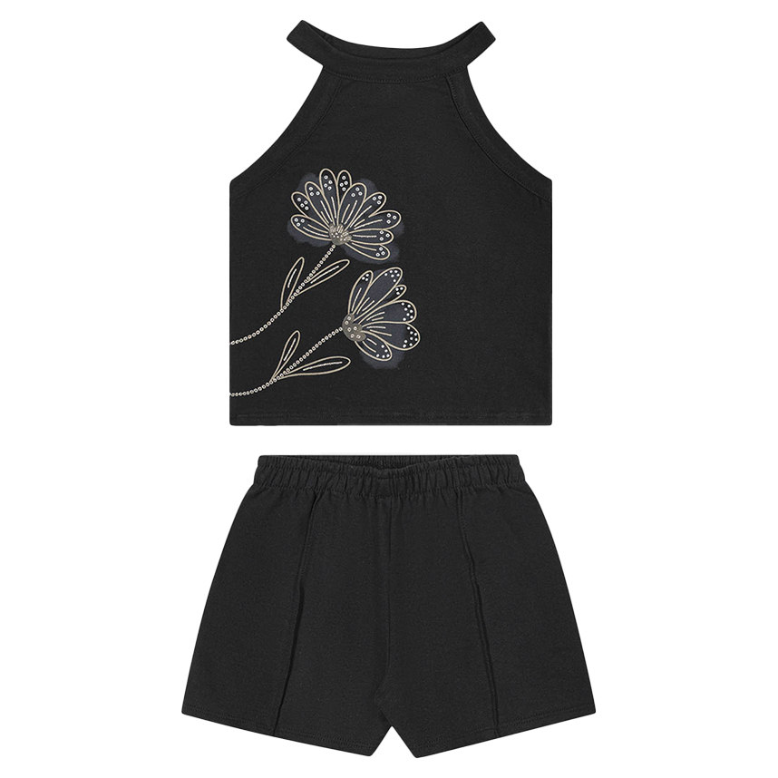 Conjunto Juvenil Kely Kety Blusa Estampa Flor e Short Conjunto Juvenil Kely Kety Blusa Estampa Flor e Short