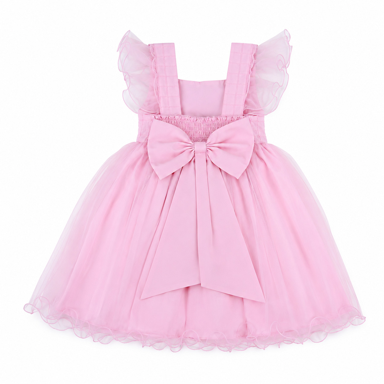 Vestido Infantil Menina Bonita Bordado Com Pérolas e Tule