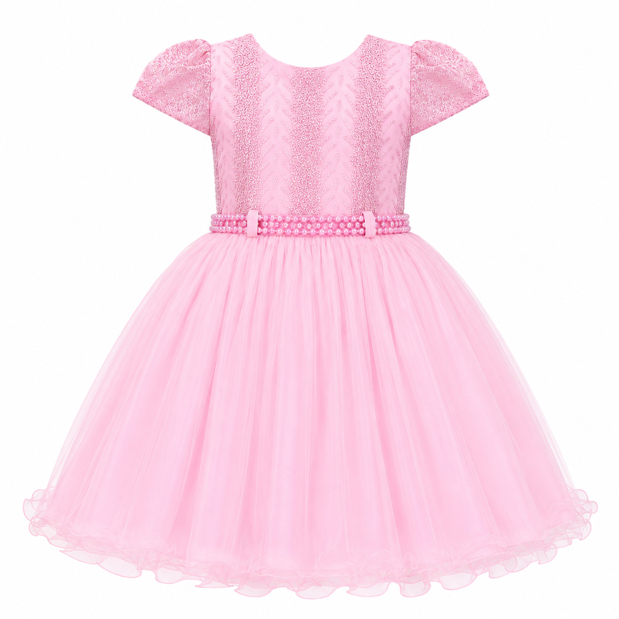 Vestido Infantil Menina Bonita Borboletas e Tule