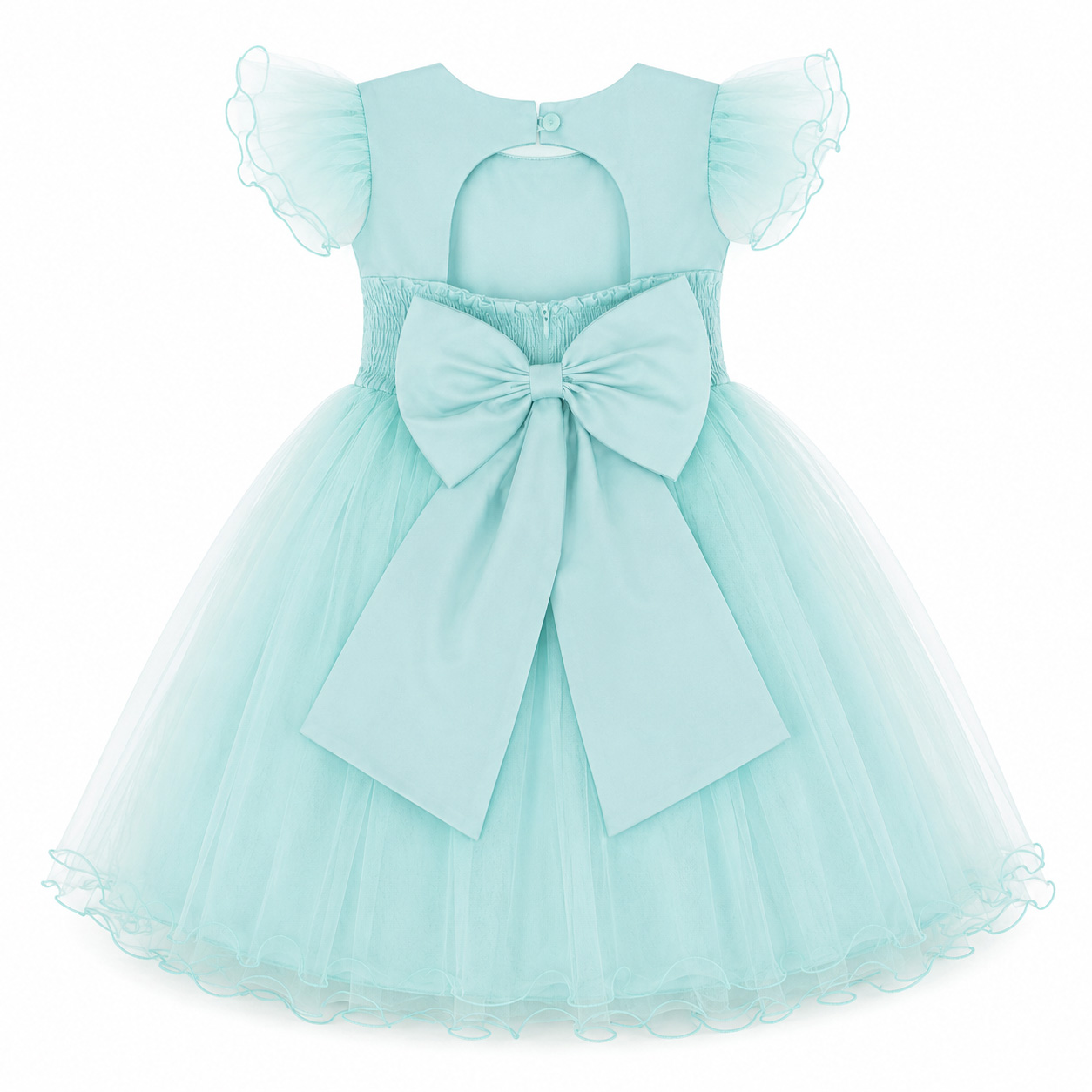 Vestido Infantil Menina Bonita Tule e Pérolas