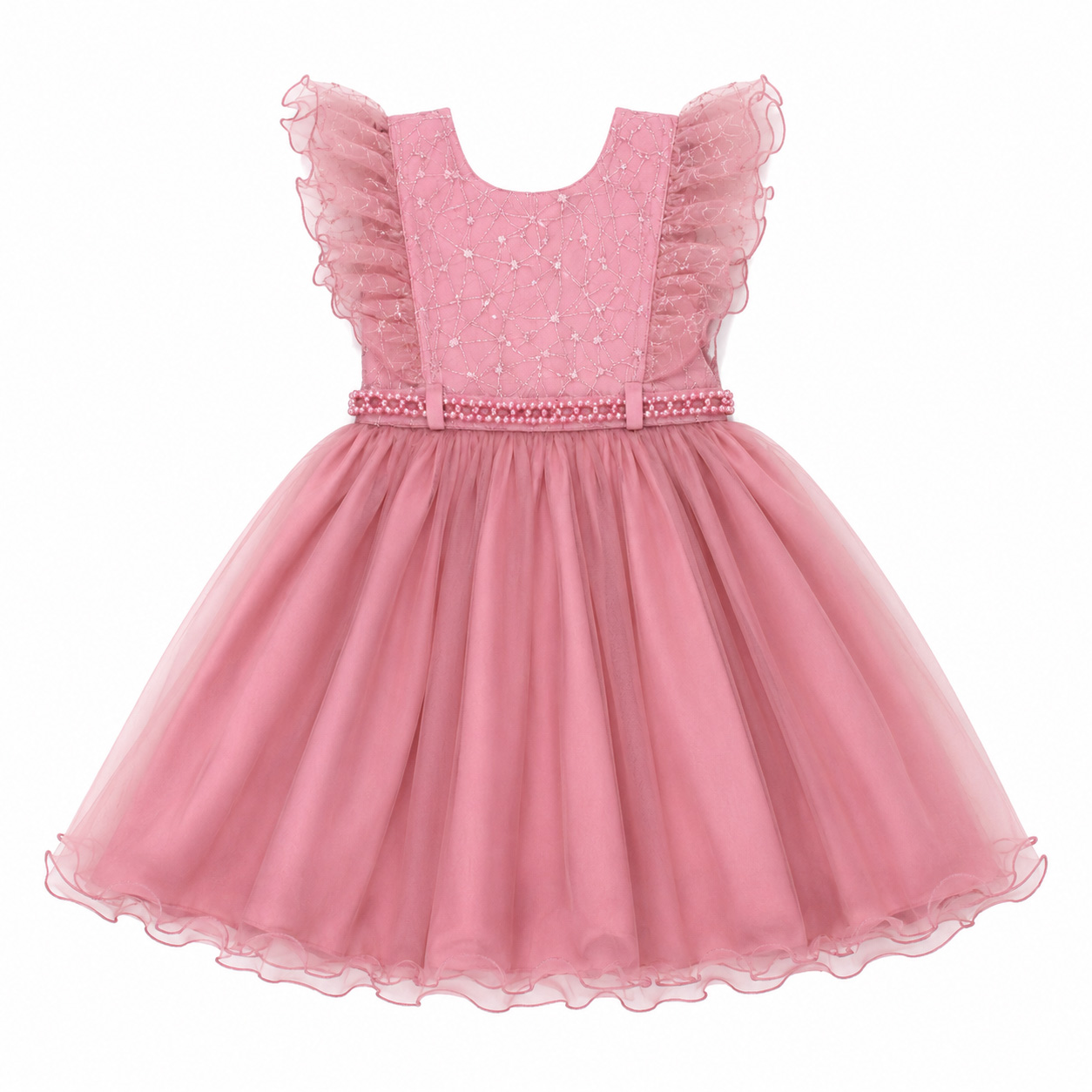 Vestido Infantil Menina Bonita Tule e Strass