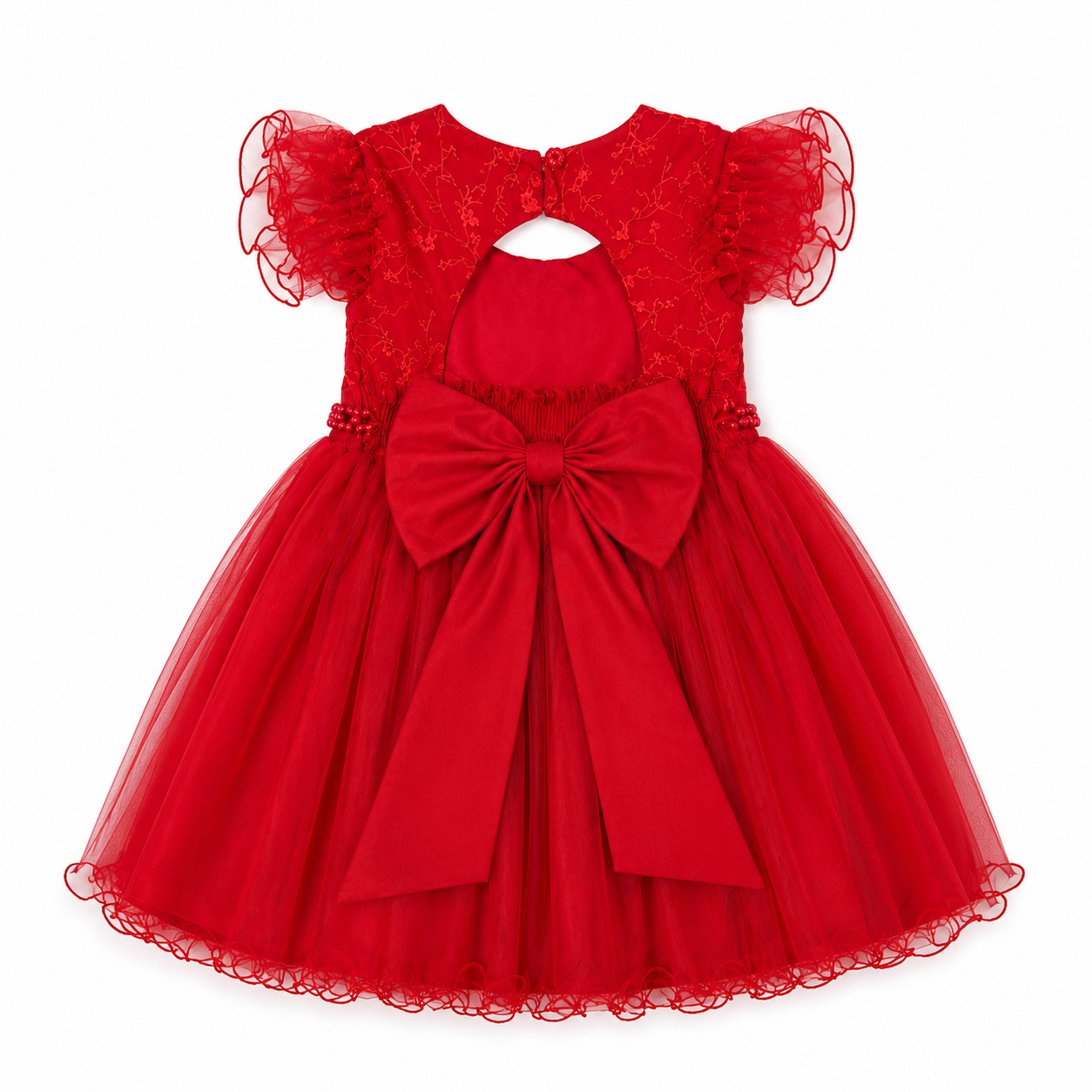 Vestido Infantil Menina Bonita Bordado Floral