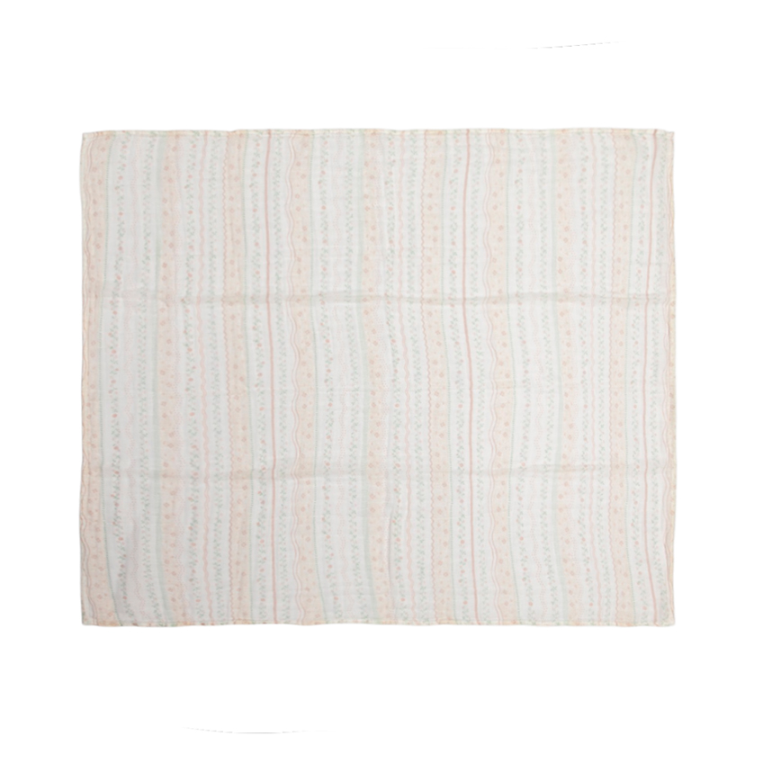 Cueiro Swaddle Bebê Papi Encantos Estampa Flores 3 Peças