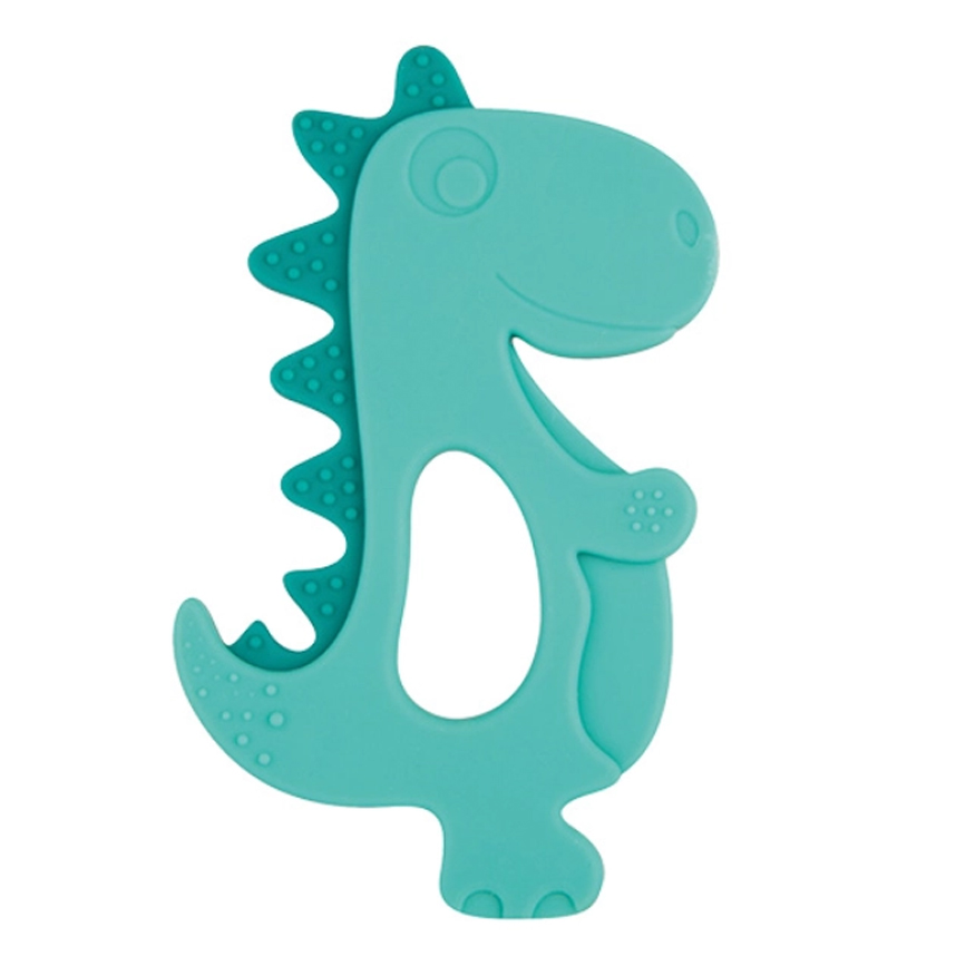 Mordedor Bebê Pais e Filhos Silicone Dinossauro