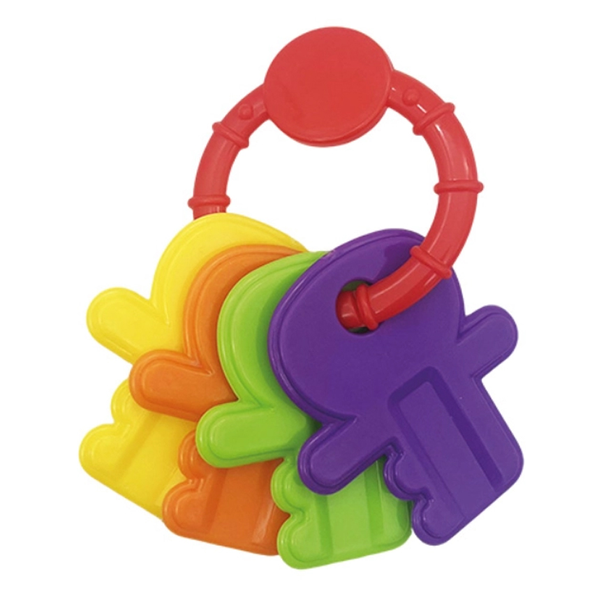 Chocalho Bebê Pais e Filhos Chaveiro Multicolor