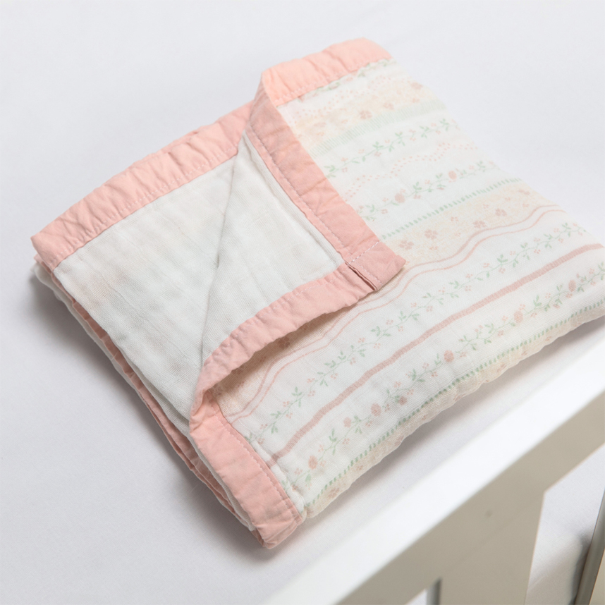 Manta Soft Bebê Papi Encantos Estampa Flores