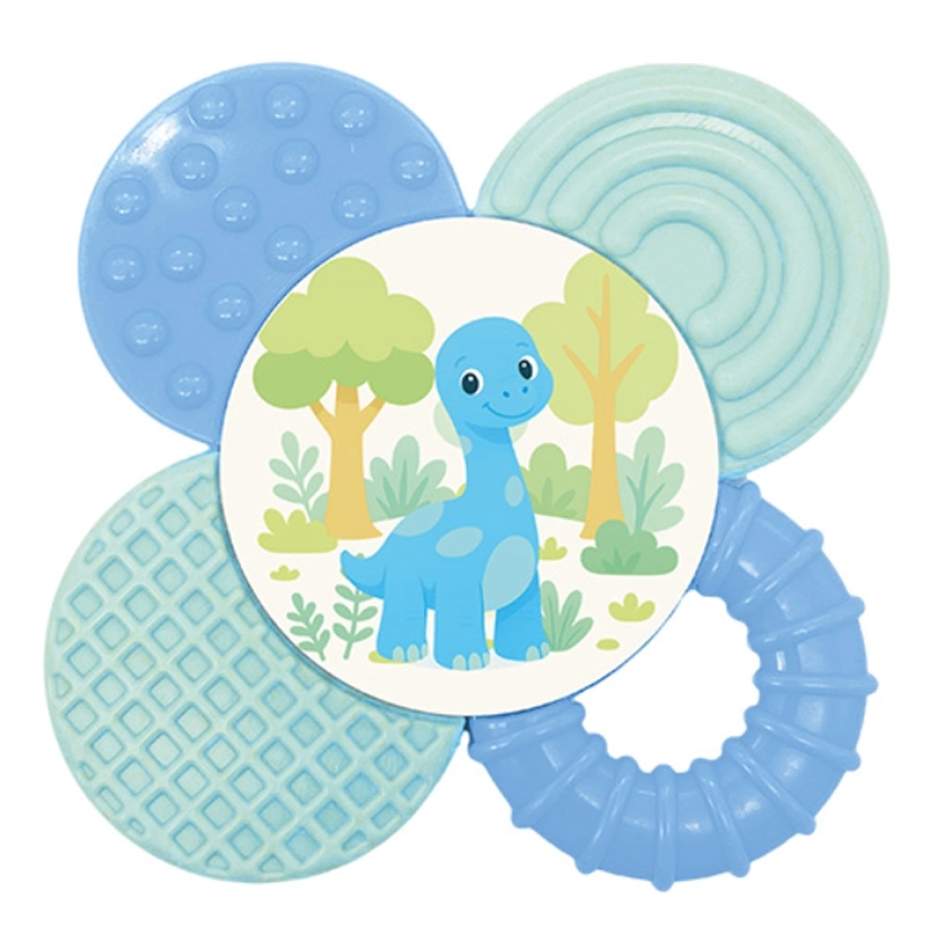 Mordedor Bebê Pais e Filhos Multi Textura Dino