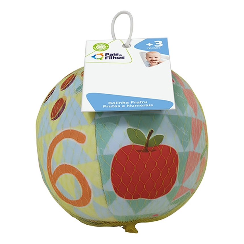 Bolinha FruFru Bebê Pais e Filhos Frutas e Numerais