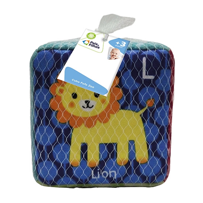 Brinquedo Educativo Bebê Pais e Filhos Cubo Fofo Zoo