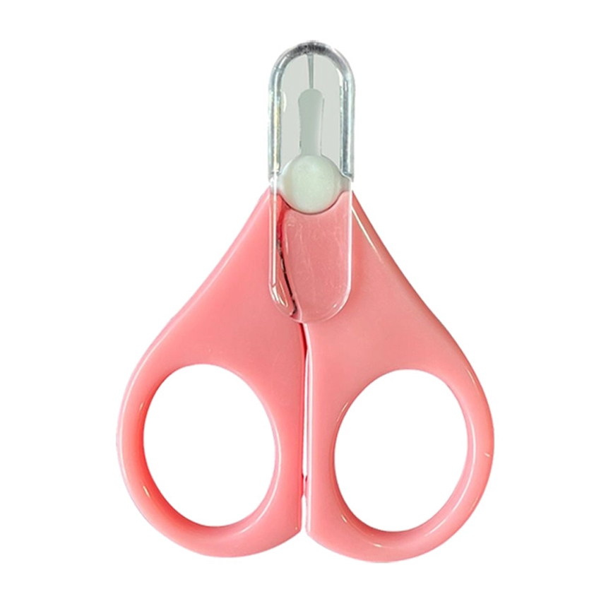 Tesourinha para Unha Bebê Pais e Filhos Rosa