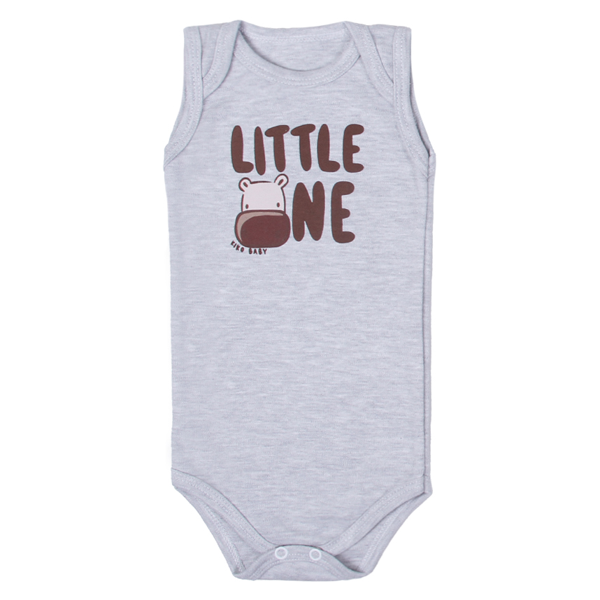 Kit Body Bebê Kiko Baby Regata Estampa Safari 3 Peças