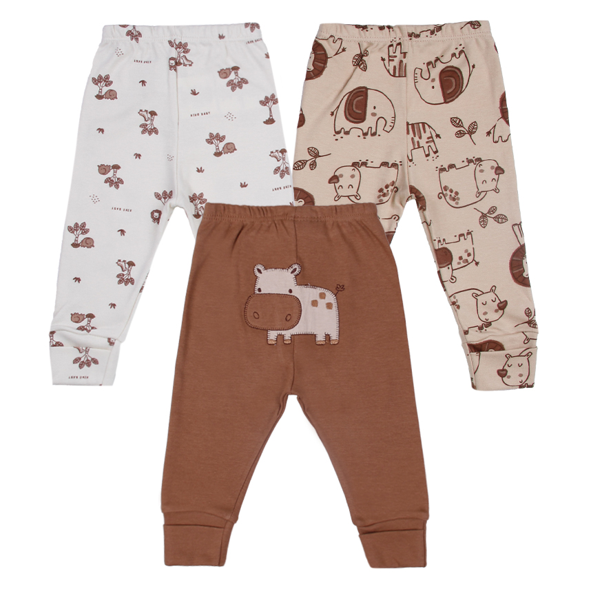 Kit Mijão Bebê Kiko Baby Estampa Safari 3 Peças