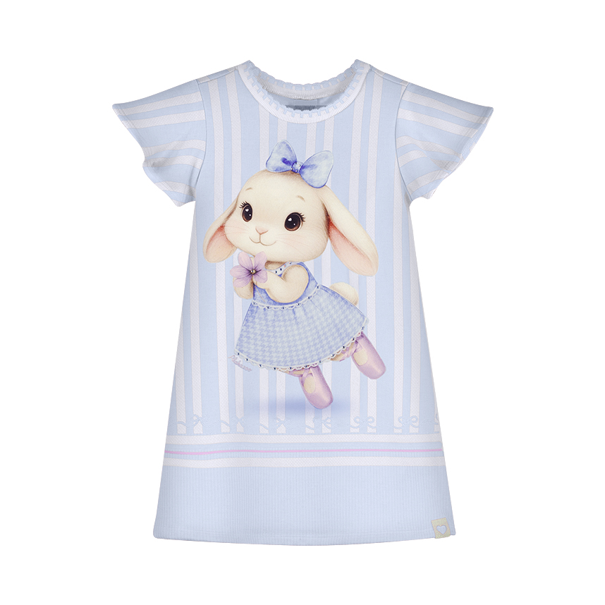 Vestido Infantil Alakazoo Manga Curta Estampa Diversas