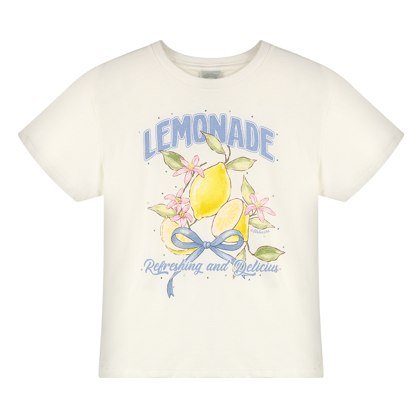 Blusa Infantil Alakazoo Manga Curta Penteada Estampada