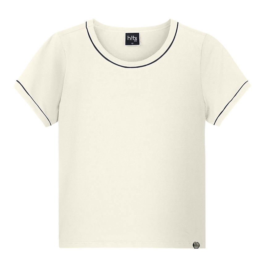 Blusa Juvenil Alakazoo Manga Curta Cotton Frizo