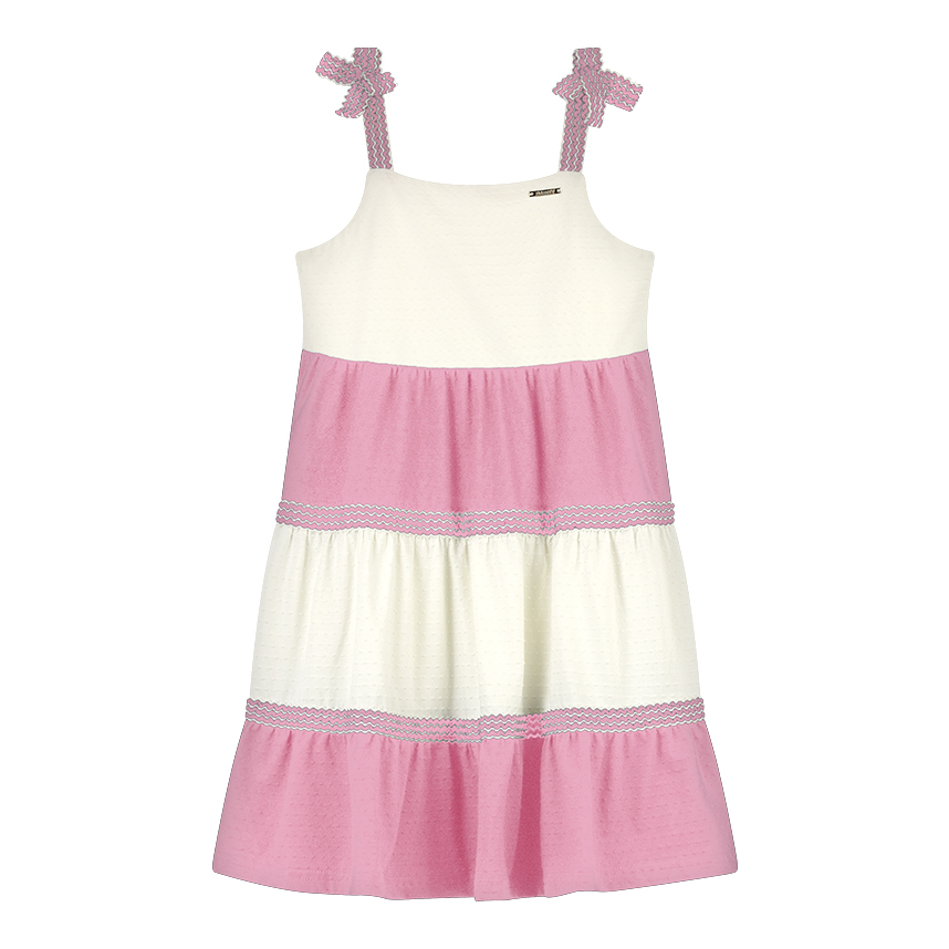 Vestido Infantil Alakazoo Alça Faixas Marias