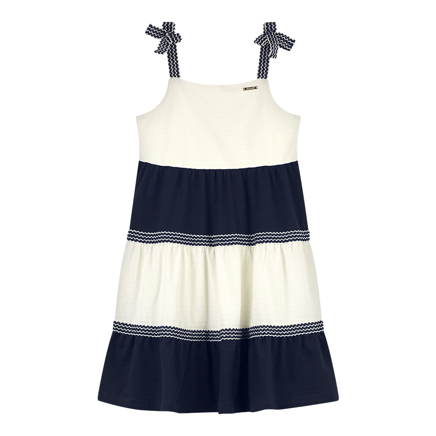 Vestido Infantil Alakazoo Alça Faixas Marias Vestido Infantil Alakazoo Alça Faixas Marias