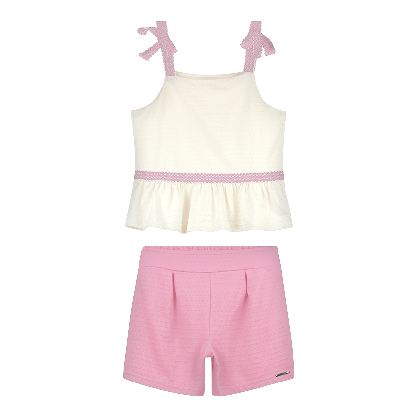 Conjunto Infantil Alakazoo Alça Laço E Short