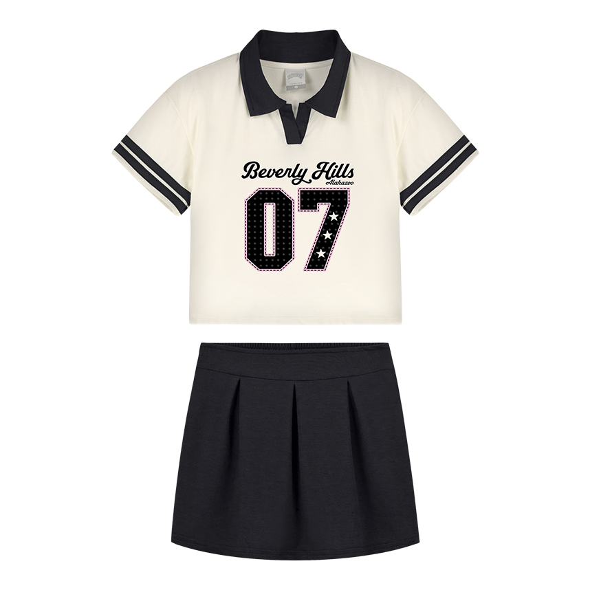 Conjunto Infantil Alakazoo Blusa College E Saia