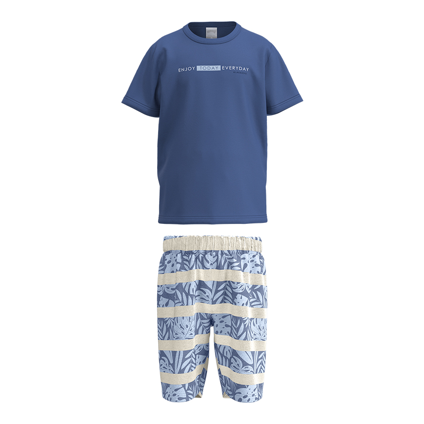 Conjunto Infantil Alakazoo Camiseta E Bermuda Estampada
