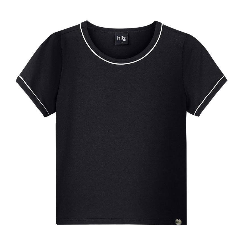 Blusa Juvenil Alakazoo Manga Curta Cotton Frizo