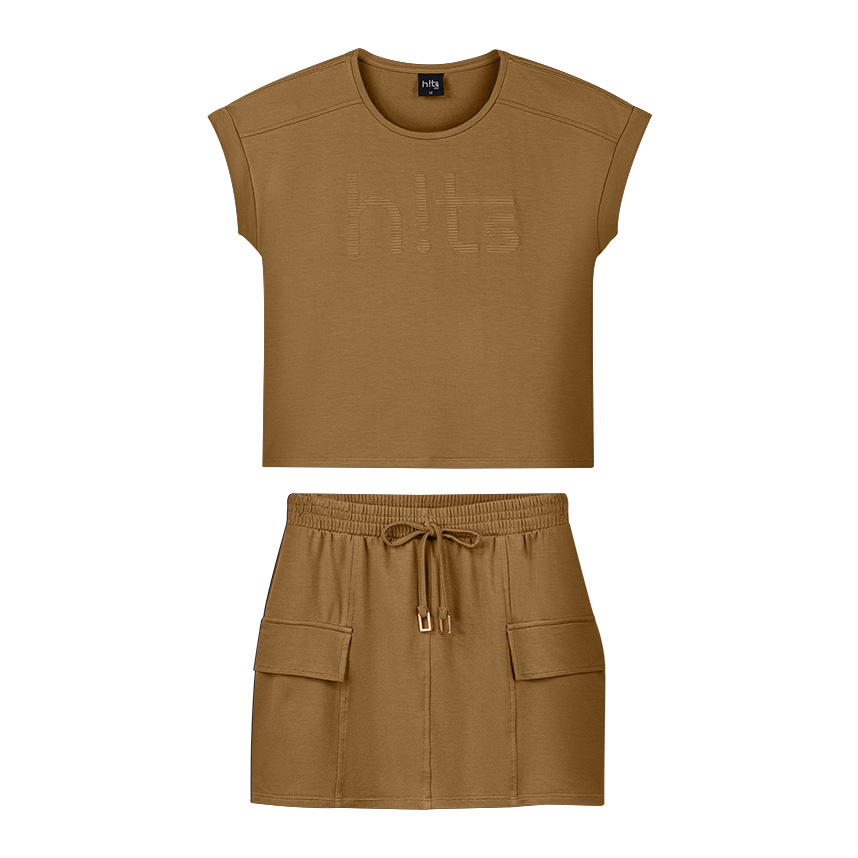 Conjunto Juvenil Alakazoo Blusa Estampa Hits E Short Saia