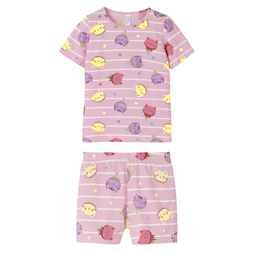 Pijama Curto Infantil Malwee Feminino Estampas Sortidas