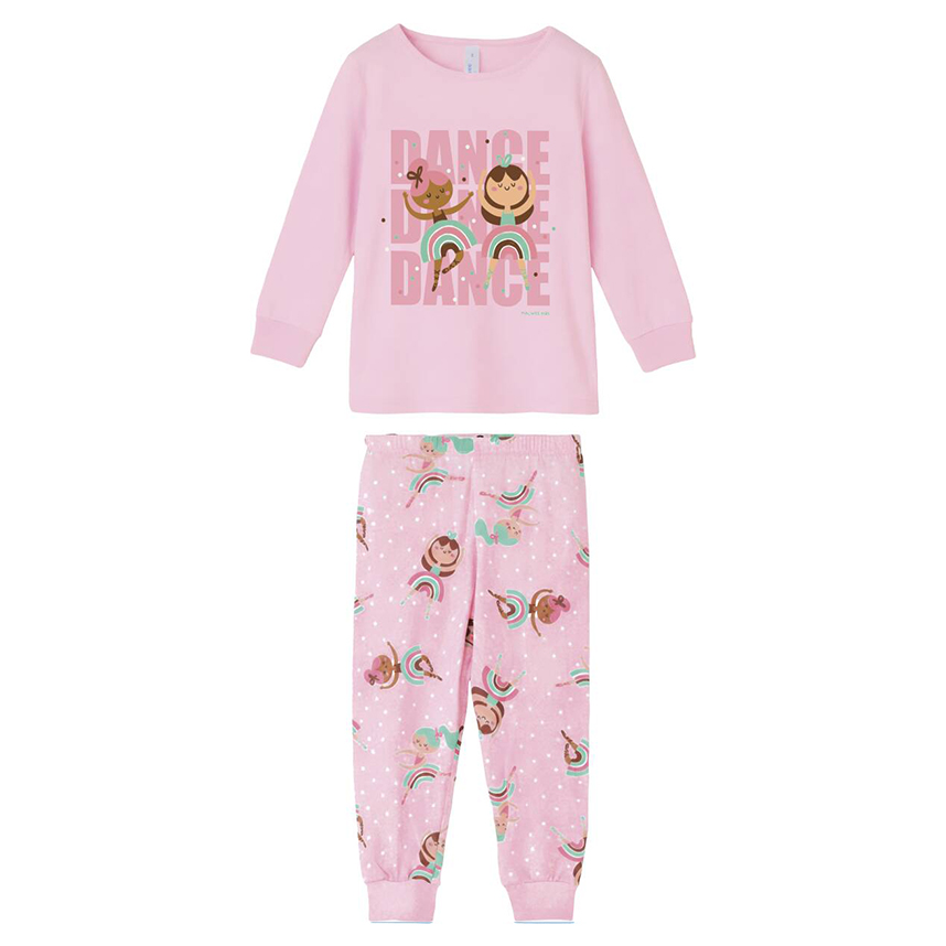 Pijama Longo Infantil Malwee Estampa Dance Bailarina