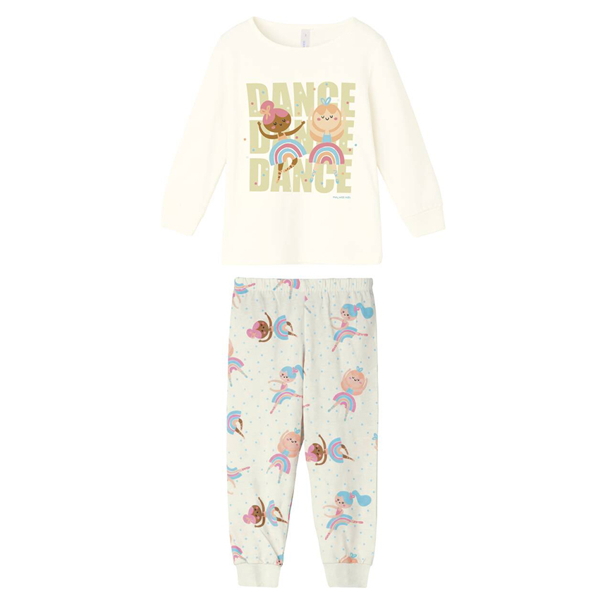 Pijama Longo Infantil Malwee Estampa Dance Bailarina