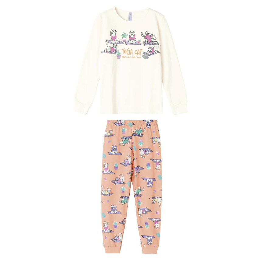 Pijama Longo Infantil Malwee Feminino Estampas Sortidas