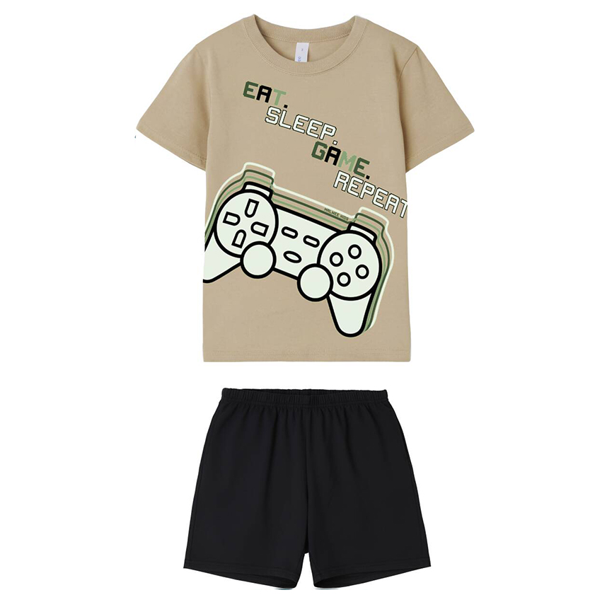 Pijama Curto Infantil Malwee Masculino Estampa Sleep Game