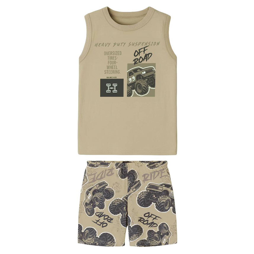 Pijama Curto Infantil Malwee Masculino Estampa Sortida
