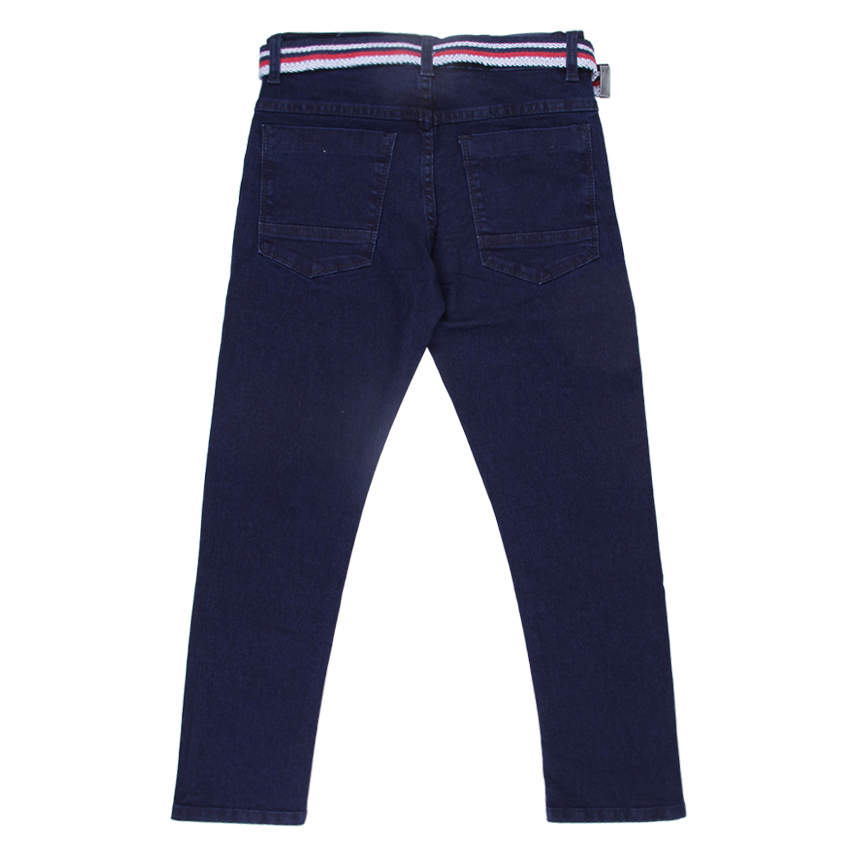 Calça Jeans Juvenil Perbol Masculina Cós Elástico Com Cinto