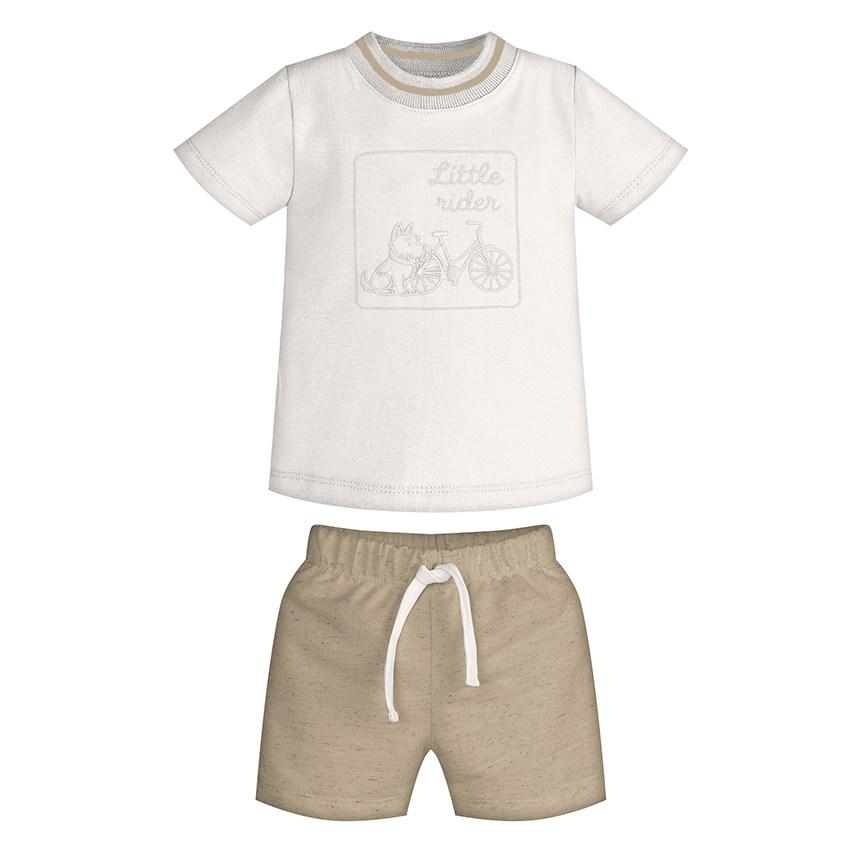 Conjunto Infantil Trick Nick Camiseta Estampa Bike E Bermuda