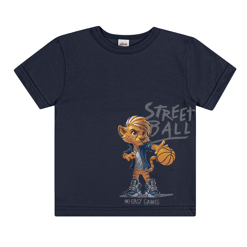 Camiseta Infantil Elian Manga Curta Estampas Diversas
