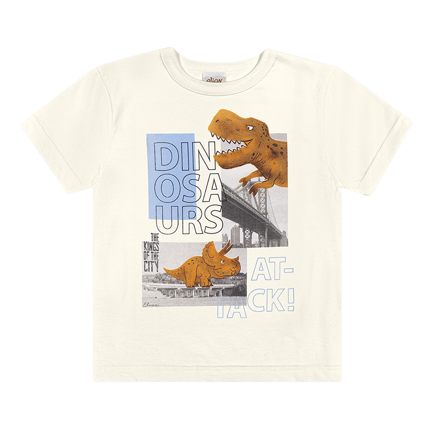 Camiseta Infantil Elian Manga Curta Estampas Diversas