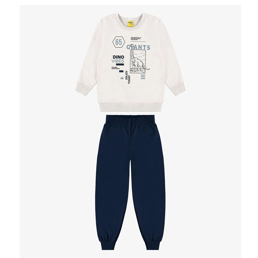 Conjunto Infantil Rovitex Blusão Estampa 65 e Calça
