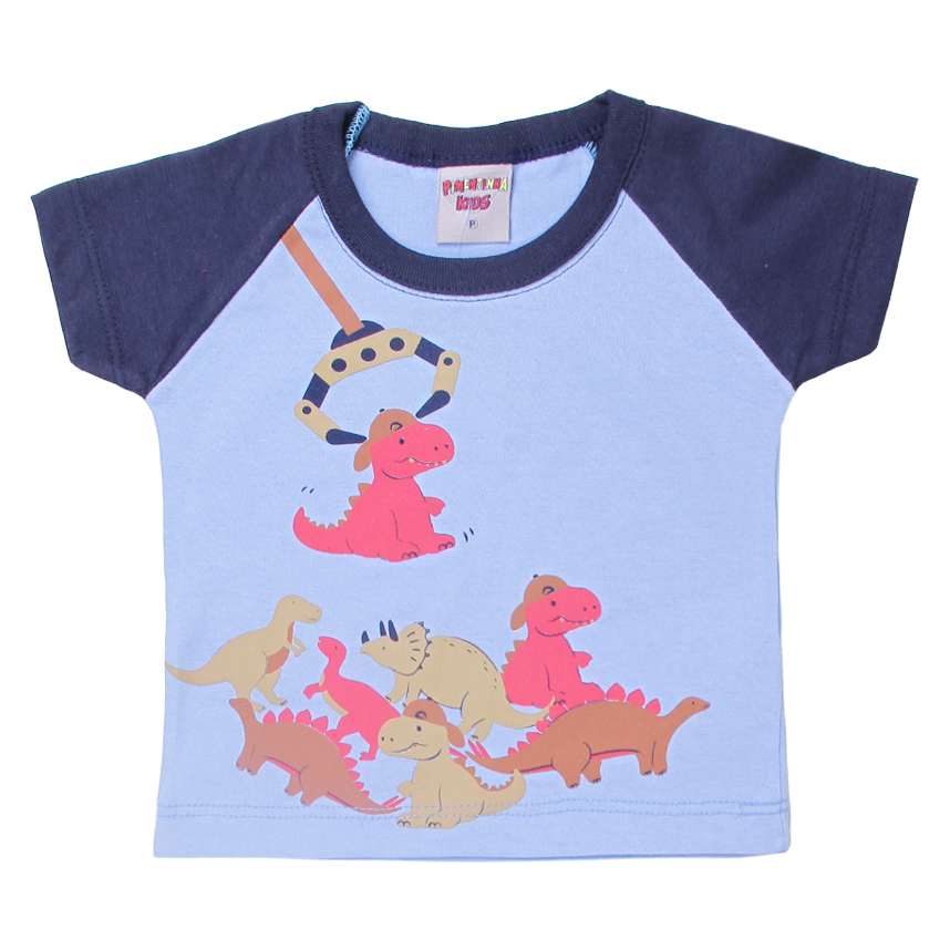 Conjunto Bebê Pimentinha Camiseta Dinossauro e Bermuda Conjunto Bebê Pimentinha Camiseta Dinossauro e Bermuda