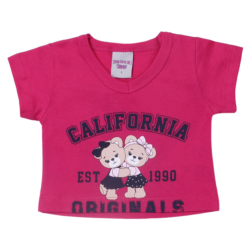 Conjunto Infantil Pimentinha Blusa California e Short Saia