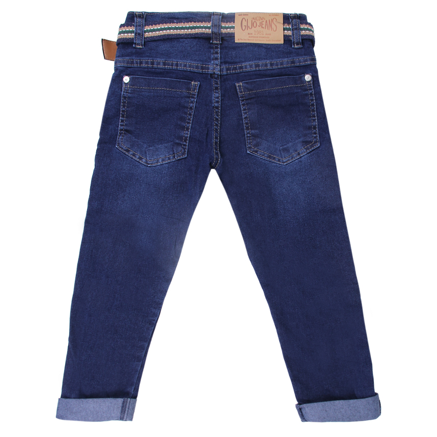 Calça Jeans Infantil Gijo Skinny Barra Virada
