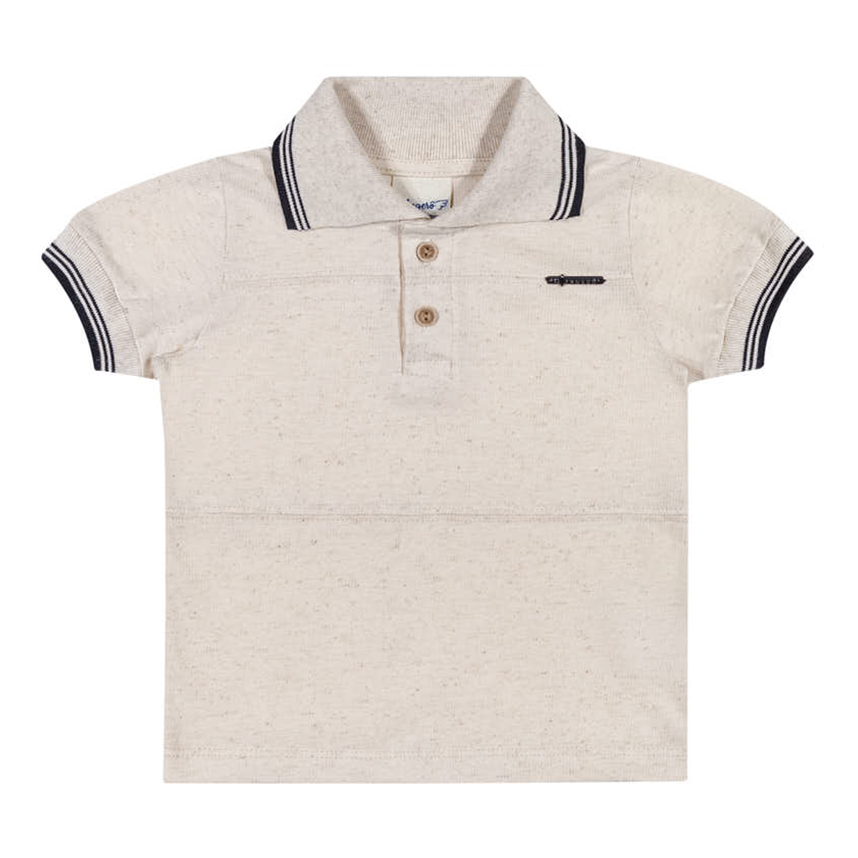 Camiseta Infantil Angerô Gola Polo Detalhe Frizo