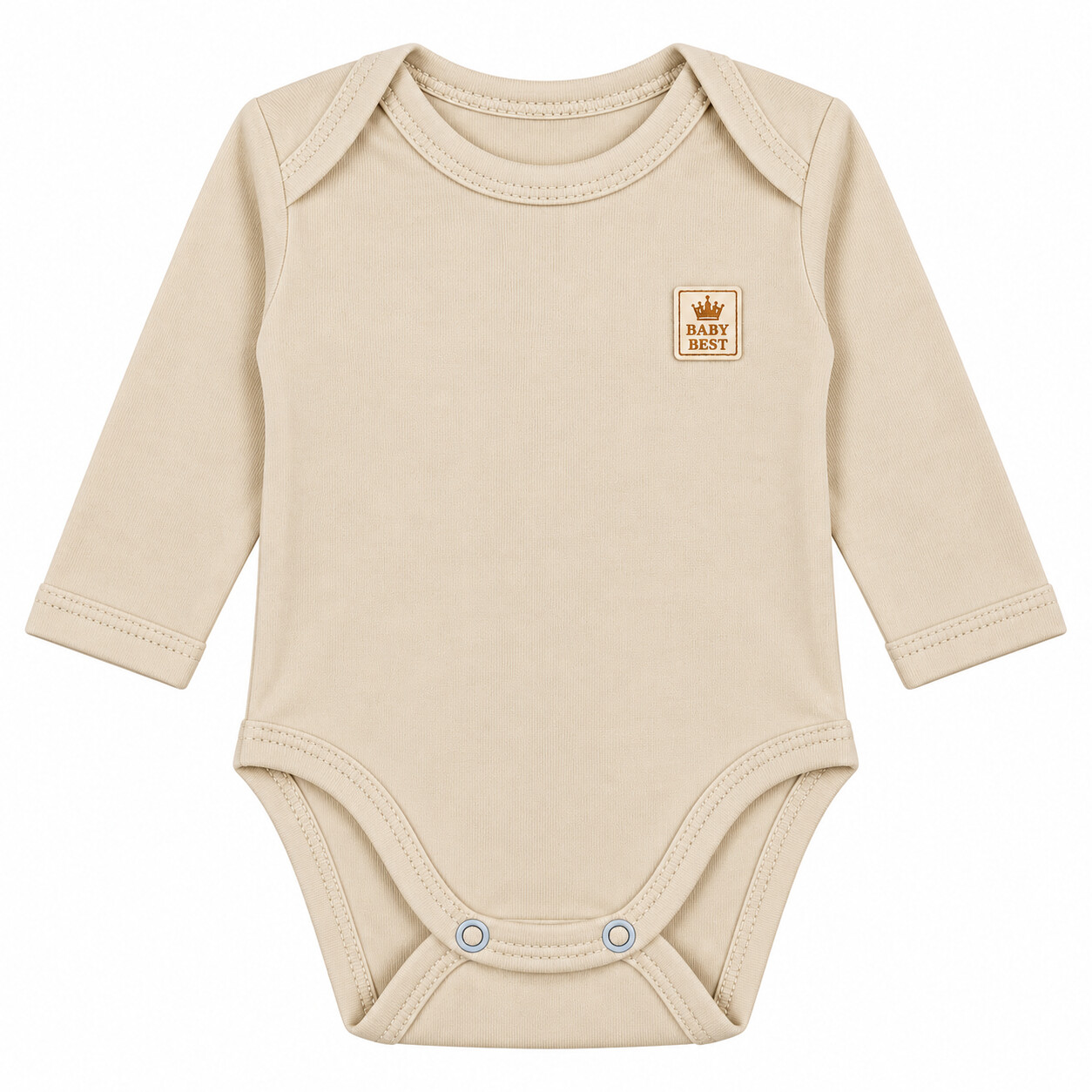 Kit Body Baby Best Bebê Unissex Manga Longa Egípcio 3 Peças